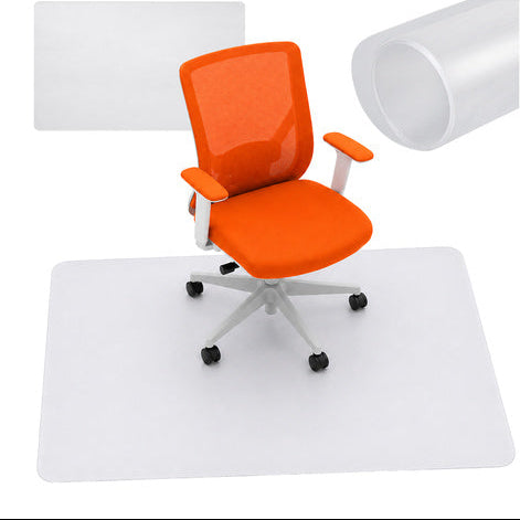 Covor protectie scaun birou, Zola, 90 x 130 cm, impermeabil, antizgariere, PP, alb translucid