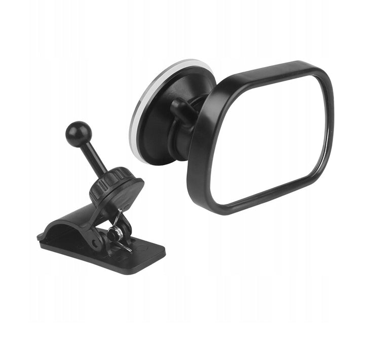 Oglinda retrovizoare pentru observarea copilului in timpul calatorie cu masina, Zola®, cu ventuza, neagra, 9x5.8 cm