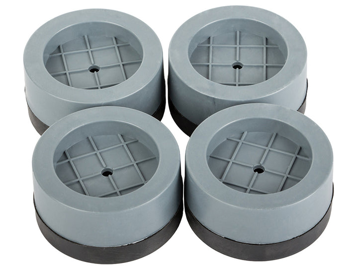 Set 4 picioare antiderapante pentru masina de spalat rufe / vase, Zola®, reduce zgomotul, izolate fonic, plastic si cauciuc, 6.5x4.5x3.2 cm, gri deschis
