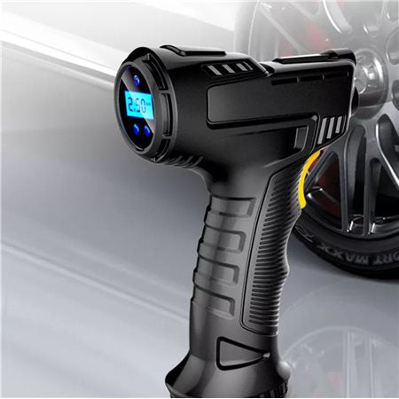 Compresor portabil, Zola®, 120W, ecran digital, negru, duze de umflare incluse