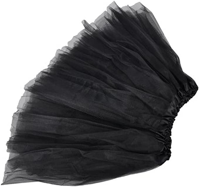 Fusta tulle, Zola®, penru fetite, 3 straturi, 18 cm, neagra