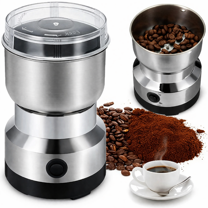 Rasnita electrica cafea, Zola, 150W, capacitate 100 ml, 4 lame, otel inoxidabil, 16 x 10.5 cm