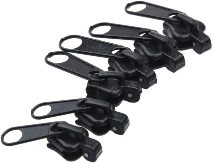 Kit pentru repararea fermoarelor, Zola®, cu 6 fermoare incluse de marimi diferite, maro inchis