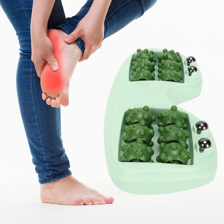 Rola masaj picioare, Zola, 12 bile pentru masaj, 4 bile magnetice, reflexoterapie, relaxare si stimulare circulatie