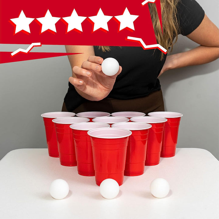 Joc de masa Beer Pong, Zola®, 50 de pahare si 3 bile