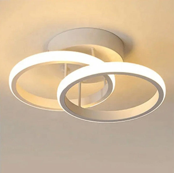 Plafoniera LED, Zola®, forma rotunda, metal, 20W, lumina alb neutru, 25.5x9.5 cm, alba