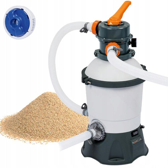 Pompa curatare piscina cu nisip, Bestway, Flowclear, 3028 l/h, volum cuprins intre 1100-18100 litri
