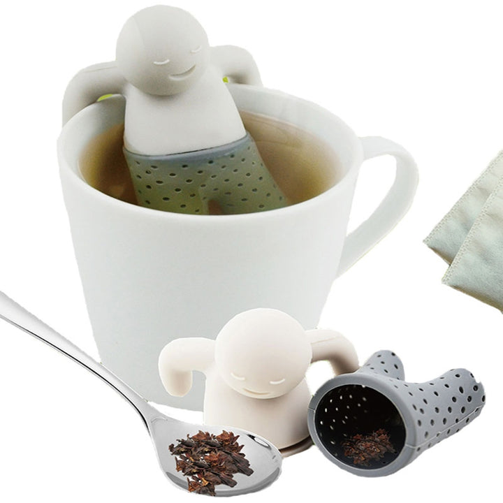 Infuzor de ceai, UBX®, forma de omulet, 8.3x5 cm, gri