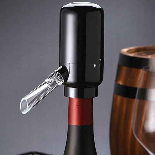 Dispozitiv electric pentru vin , Zola®, pe baterii, buton on-off, negru