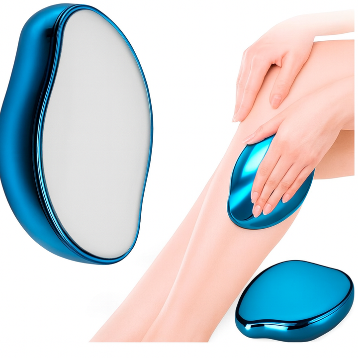 Epilator prin frecare cu cristale, Zola, functie dubla de epilare si exfoliere, albastru inchis