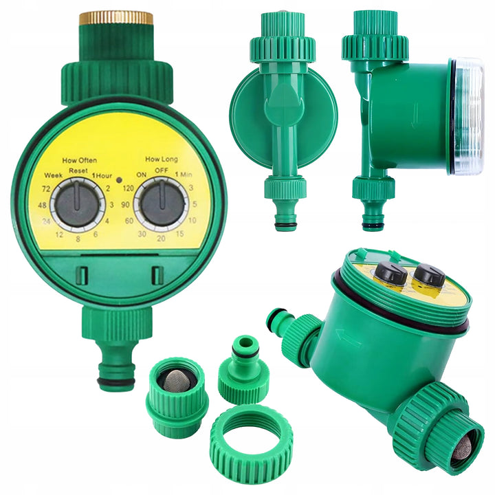 Controler pentru irigare cu temporizator, Zola, filet 3/4", setarea ciclului de udare, timp de udare 1-120 min, presiune 0.9-3.92 bar, rezistent la intemperii, alimentare baterii, 10.8 x 8.5 x 8.5 cm