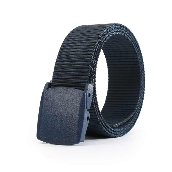 Curea tactica pentru barbati, Zola®, textila, reglabila, 110x3.8 cm, albastra