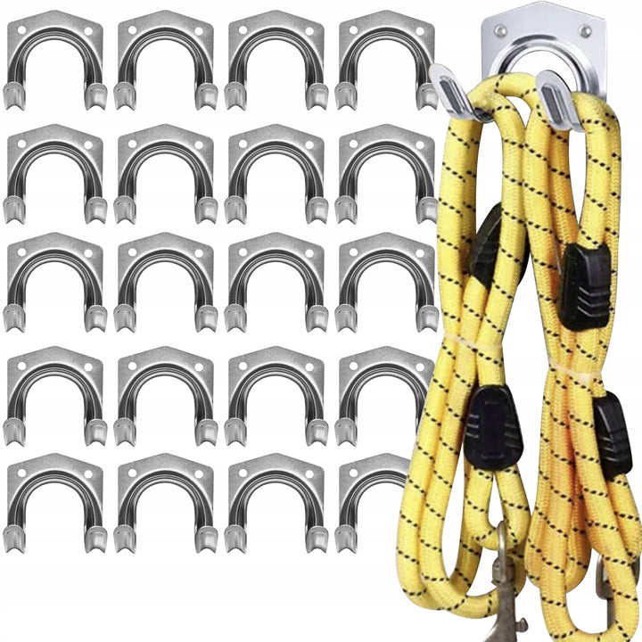 Set agatatori metalice pentru scule, Zola, 20 bucati, 6.5 x 7 x 5.5 cm