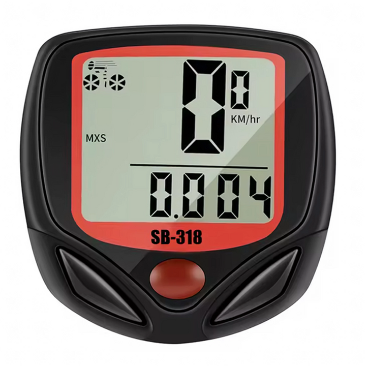Computer bicicleta cu fir, Zola, 15 functii, ecran LCD, impermeabil, compatibil 16-28, 4.6x4.6 cm
