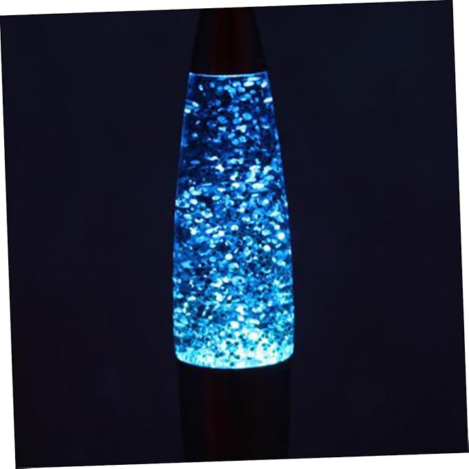 Lampa de noptiera, Zola®, argintie cu Glitter, albastru, 34.5x9 cm