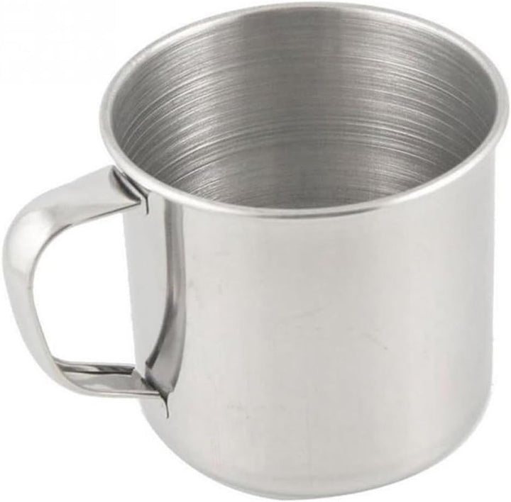 Cana inox cu maner, Zola, 450 ml, 9 x 9 cm, argintie
