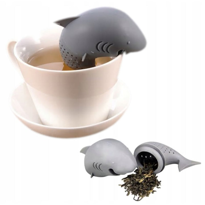 Infuzor de ceai, Zola®, in forma de rechin, gri