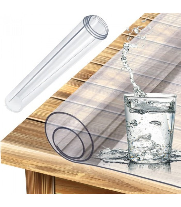 Protectie transparenta pentru blaturi de bucatrie, masa, birou, Zola®, policarbonat,  120 x 60 cm, grosime 1 mm, rezistenta la apa