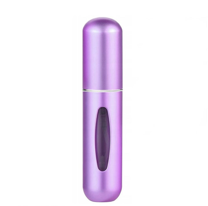 Sticluta reincarcabila de parfum cu atomizor, Zola®,  8 cm, 5 ml, mov