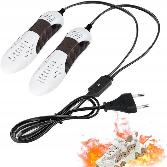 Uscatoar electric pentru incaltaminte, Zola, 20W, marime universala, 16 x 5.5 x 3 cm, alb/gri