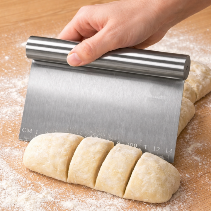 Taietor si masurator aluat, Zola, din otel inoxidabil, 15x12 cm, argintiu