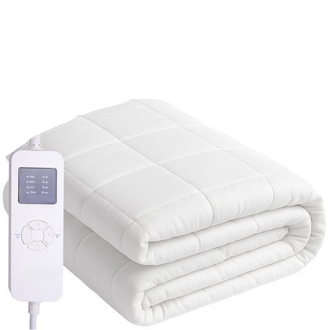 Topper saltea cu incalzire electrica, Zola, 190 x 80 cm, 70 W, 9 niveluri incalzire, temporizator 2/4/8/12 h, telecomanda, poliester, alb