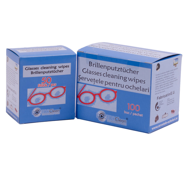 Set servetele pentru ochelari Doctor Clean, 100 bucati + 50 bucati