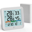 Statie meteo wireless digitala, Zola, masurare temperatura exterioara si interioara 0-50℃, higromentru 20-95%, ceas, data, afisaj LCD, functie de memorie, alba