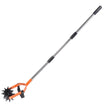 Cultivator manual pentru gradina, Zola, 4 roti rotative cu tepi, latime 14 cm, maner telescopic 146 cm, lama pentru buruieni, otel inoxidabil