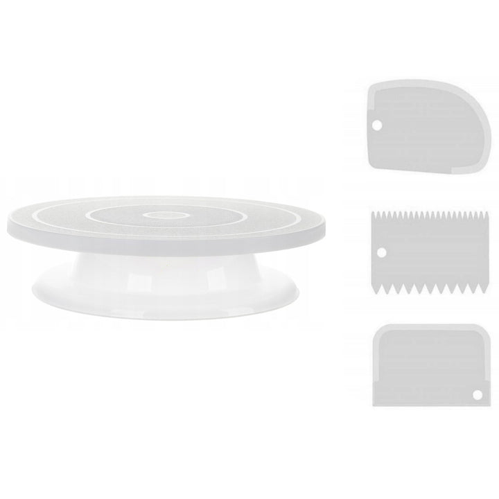 Set platou rotativ, Zola®, accesorii finisare tort, 28 x 6.5 cm