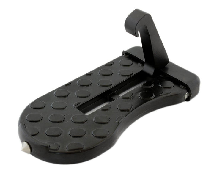 Treapta suplimentara  cu carlig, Zola®,  pliabila, multifunctionala, pentru acces facil la acoperisul masinii, functie de ciocan de siguranta, greutate suportata 120 kg,universala, 15x7.5x8 cm, neagra