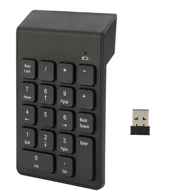 Tastatura numerica fara fir, Zola®, plastic, 14x8.5x2 cm, negru