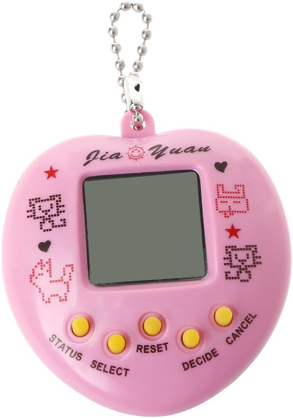 Joc electronic interactiv,  Zola®, Tamagotchi, model inima , "Alegeti un animal de companie si cresteti-l", 49 animale, roz