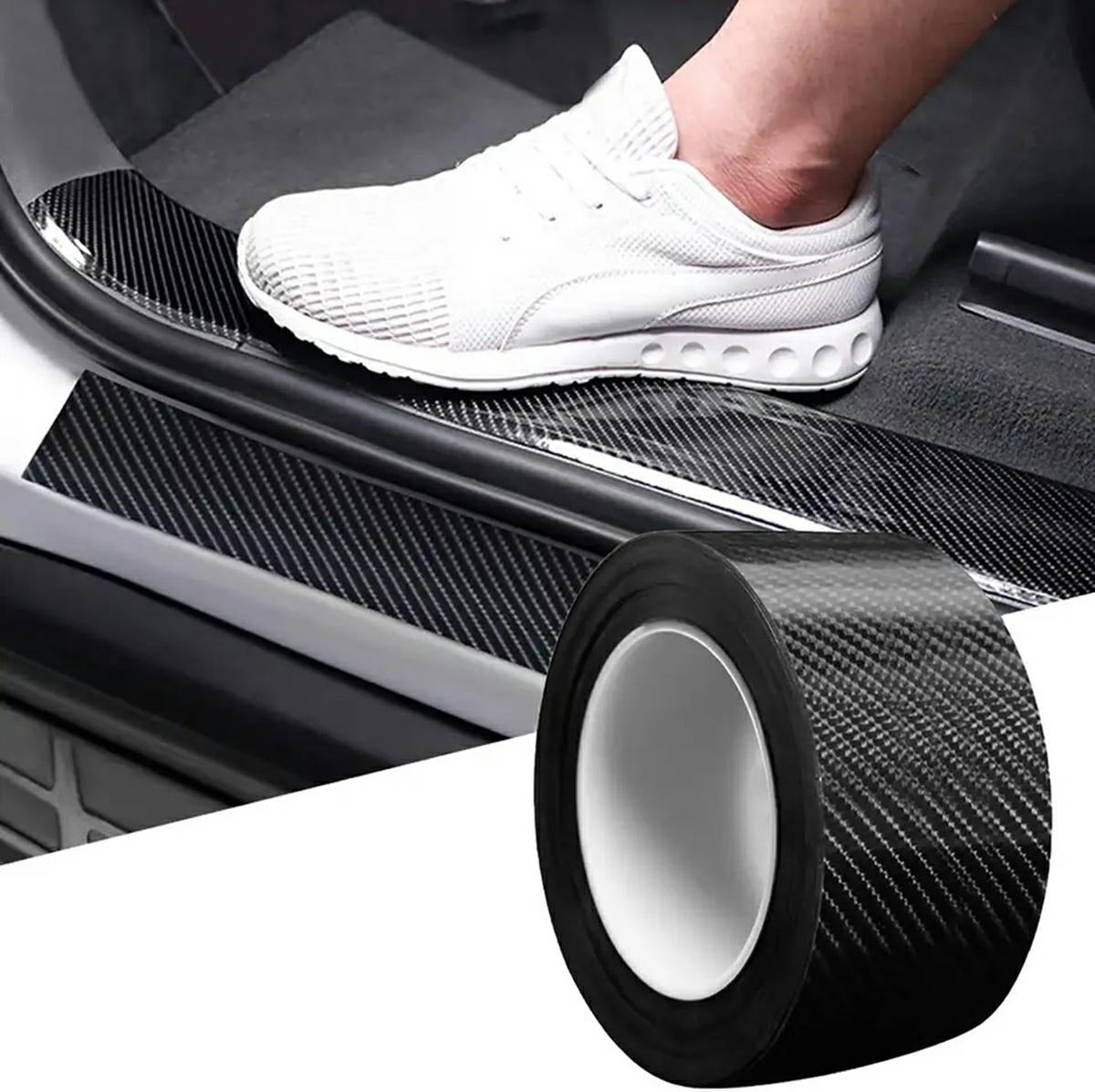 Banda de protectie din folie de carbon, Zola®, pentru protejarea pragurilor si elementelor din masina, 5 cm x 5 m, neagra