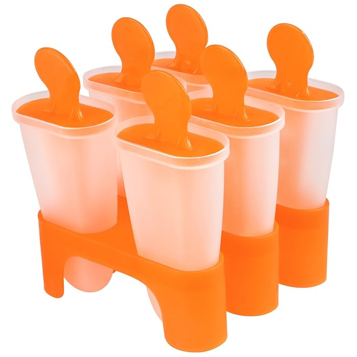 Set 6 forme inghetata, Zola®, 11x11.5x13 cm, portocaliu