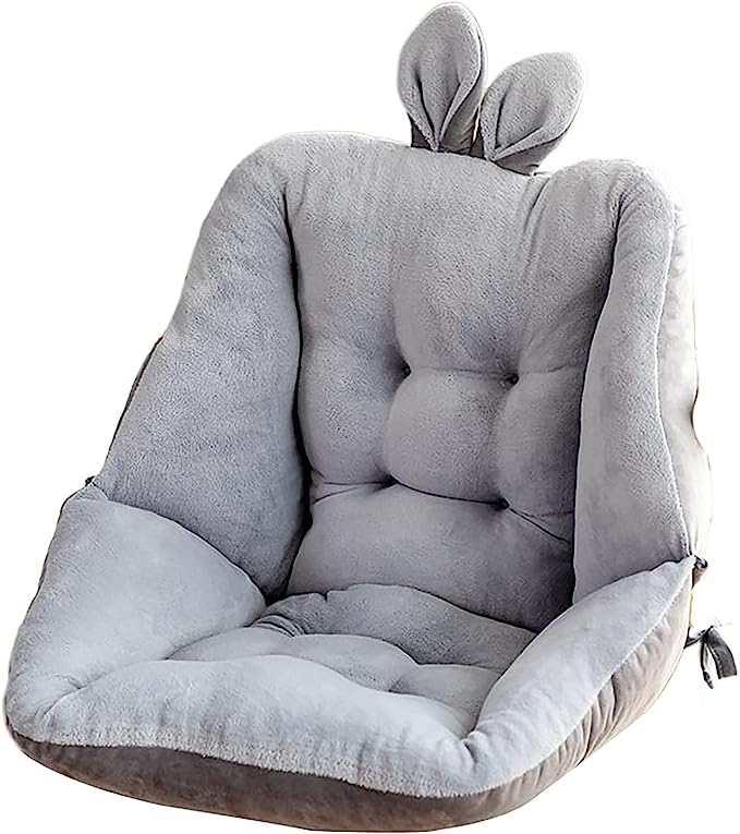 Perna confortabila cu spatar, Zola®, bumbac si burete, 45x45 cm, gri