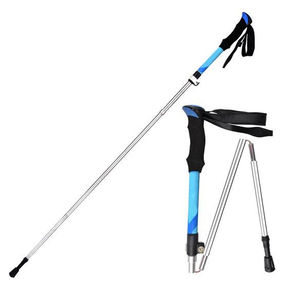 Bat pentru trekking, Zola, lungime reglabila 107-127 cm, din aluminiu, albastru