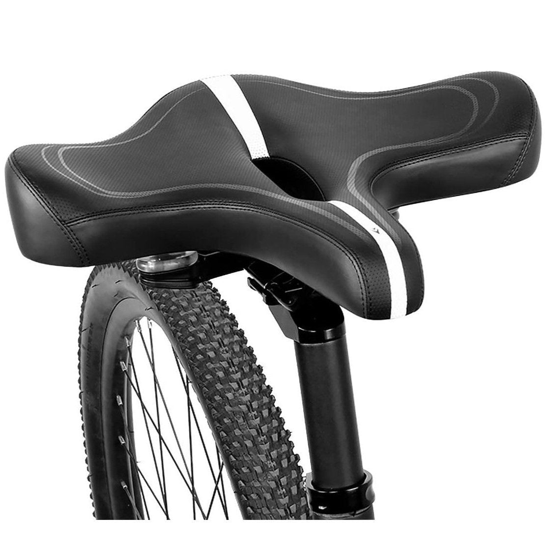 Sa pentru bicicleta, Zola, capacitate maxima 120 kg, material respirabil, absortie suplimentara a socurilor, 33x28.5x9 cm, neagra