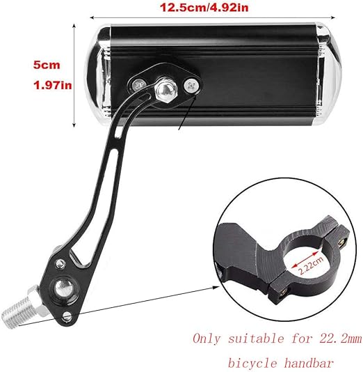 Set 2 oglinzi retrovizoare pentru bicicleta, Zola®, reglare 360 grade, dimensiune sticla 12x4.5 cm