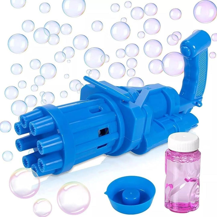 Pistol de facut baloane, din sapun, Zola®, recipient cu lichid, din plastic, albastru