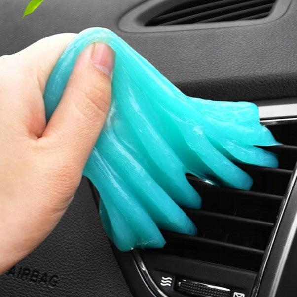 Gel slime pentru curatarea prafului si murdariei din locuri greu accesibile, Zola, cu cutie, multifunctional, antibacterian, reutilizabil, albastru