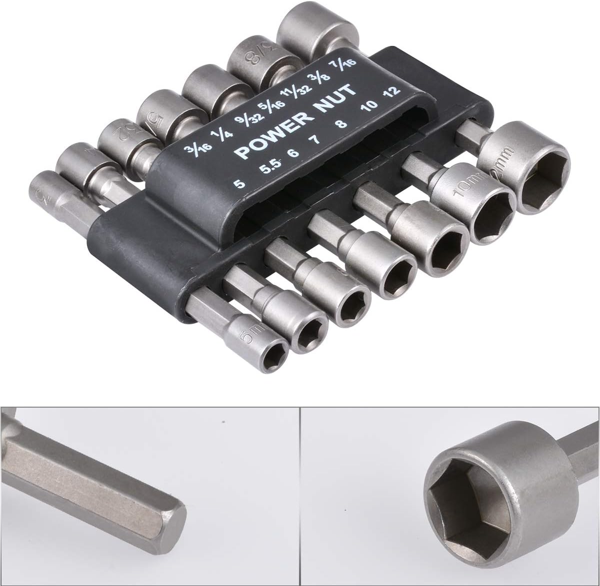 Set 14 chei tubulare, Zola, dimensiuni 5-12 mm, 3/16, 1/4, 9/32, 5/16, 11/32, 3/8, 7/16″, otel
