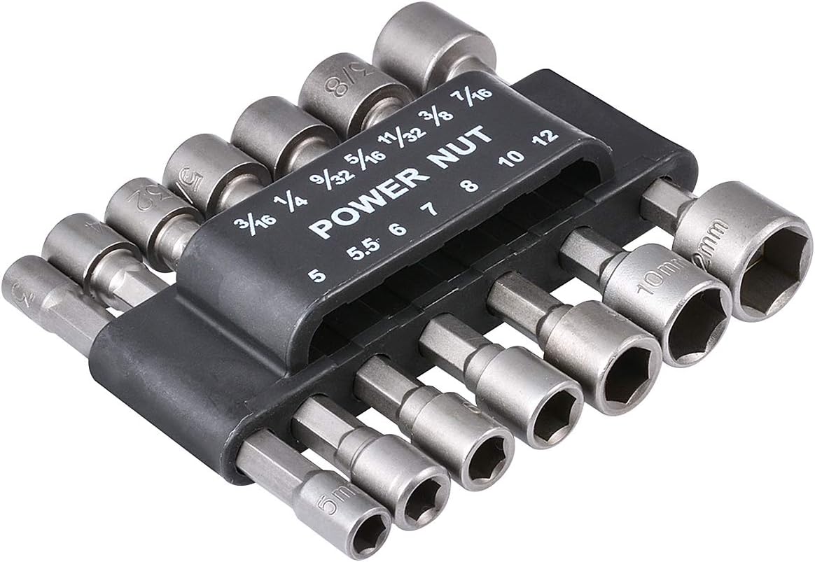 Set 14 chei tubulare, Zola, dimensiuni 5-12 mm, 3/16, 1/4, 9/32, 5/16, 11/32, 3/8, 7/16″, otel