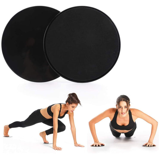 Set 2 discuri de culisare pentru exercitii, Zola, diametru 17,5, grosime 6 mm, pentru fitness, yoga, pilates, aerobic