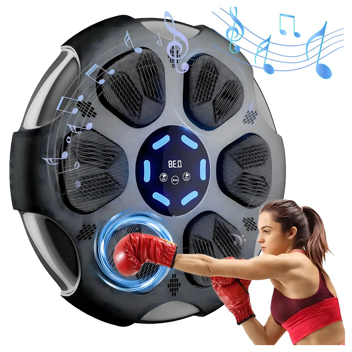 Aparat interactiv de box cu bluetooth, Zola, 9 viteza, difuzor, lumina LED, USB, 39 × 39 × 5 cm, negru