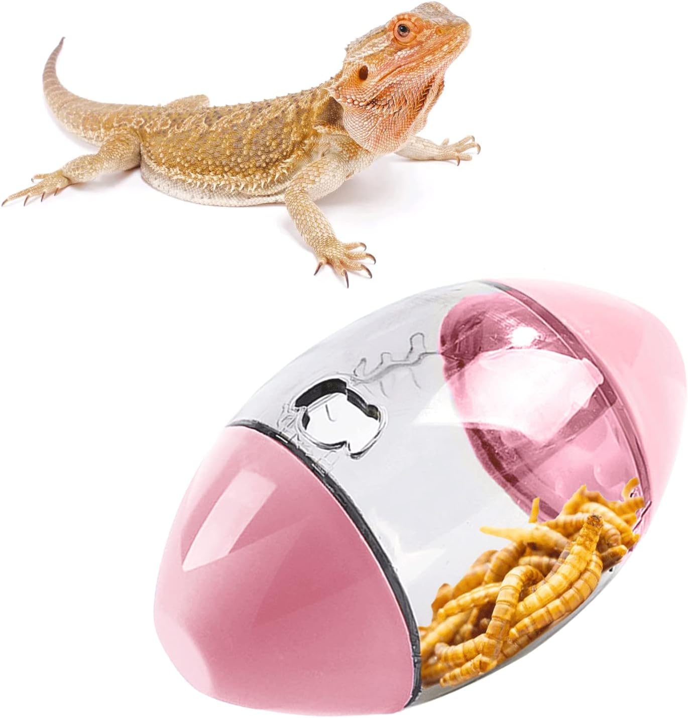 Jucarie pentru catei, Zola®, cu dispenser pentru incetinirea hranei, 13x8.5 cm, roz