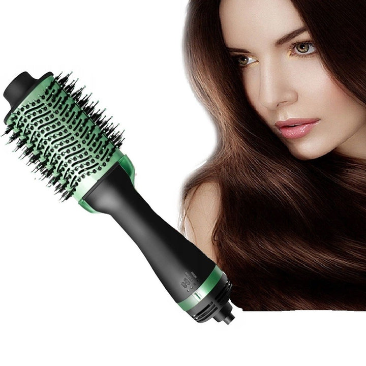 Uscator de par 4 in1, Zola, 2000W, 3 trepte temperatura, ovala, negru / verde
