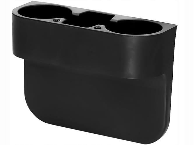 Organizator a pentru masina, Zola®, suport pentru 2 pahare, negru