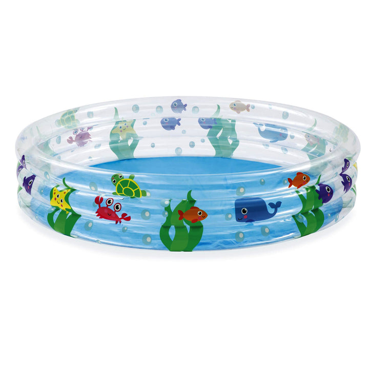 Piscina gonflabila pentru copii, Zola®, rotunda, animale marine, 152x30 cm