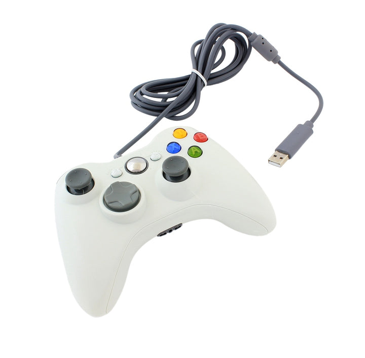 Controller pentru  PC/ XBOX uri, Zola®, port pentru casti incorporat/USB 2.0, forma ergonomica, manere cauciucate, alb